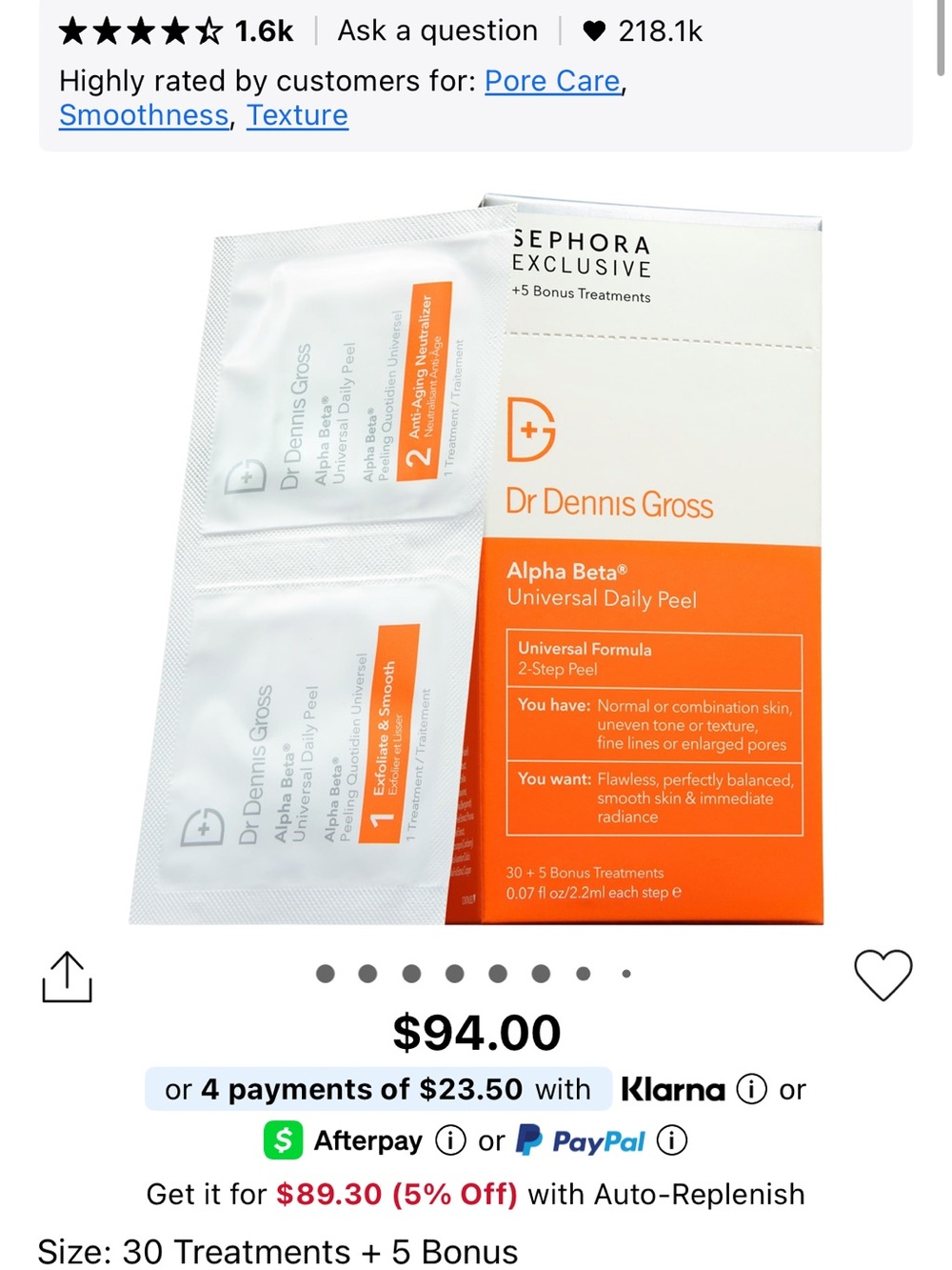 Dr Dennis Gross Alpha Beta Universal Daily Peel - Orange - Picture 3 of 3